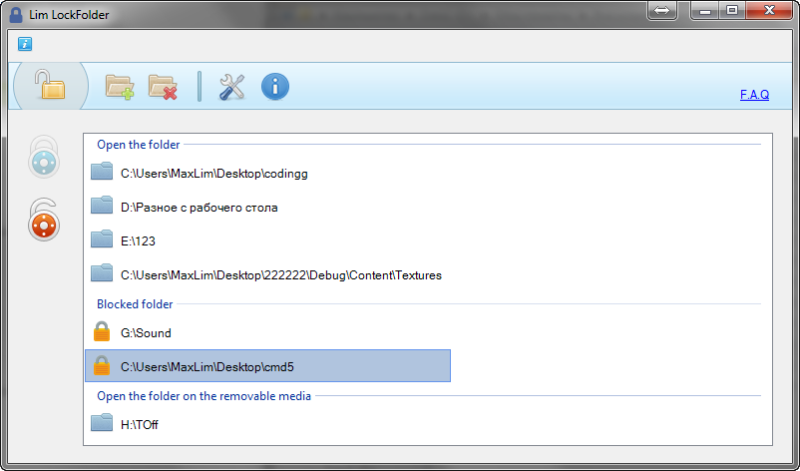 Windows 7 Lim LockFolder 1.1 full